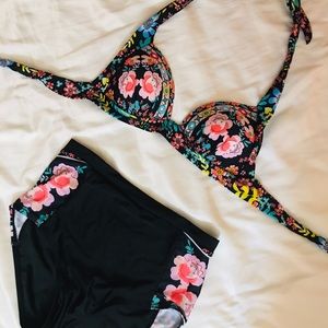 floral bikini set